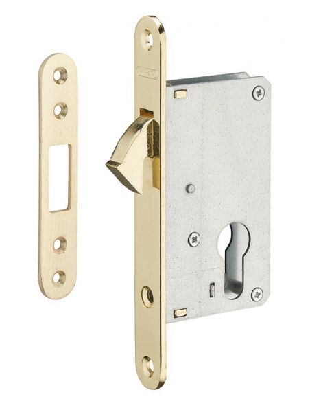 Broasca pentru usa culisanta, pentru cilindru, auriu, ax 40 mm, THIRARD - 1