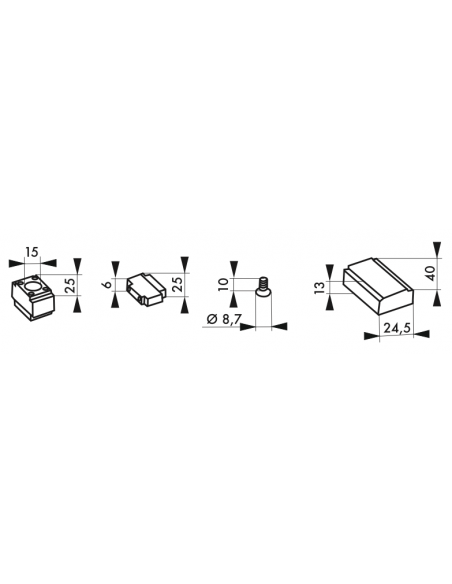 Limitator de deschidere pentru amortizor cama cod 000989 - 2
