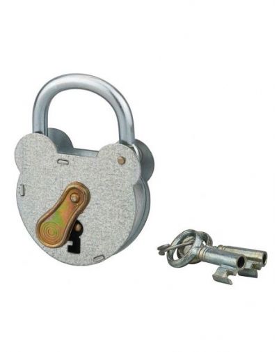 Lacat de exterior, cu cheie, 55 mm, galvanizat, THIRARD - 1