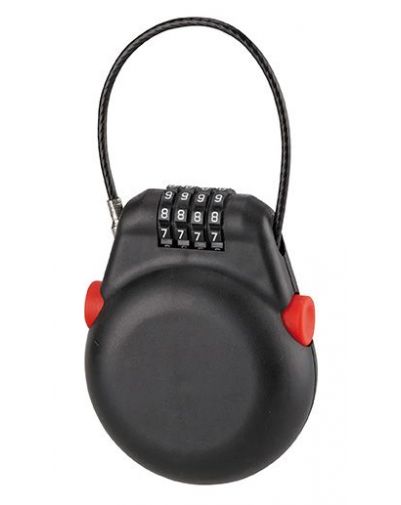Lacat cu cifru, Multicable, cablu retractabil 1 m, THIRARD - 1