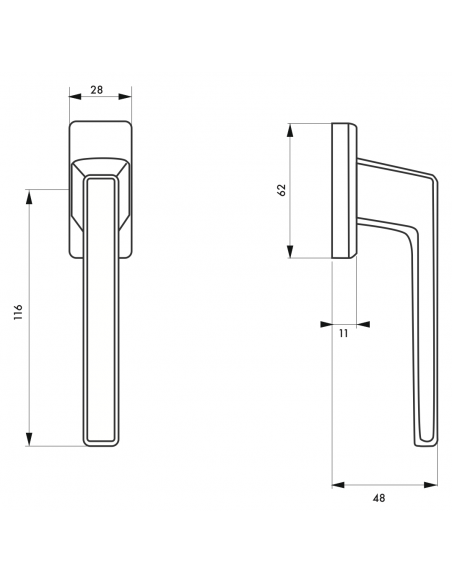 MANER de fereastra ARCHIMÈDE Aspect inox F9 - 2