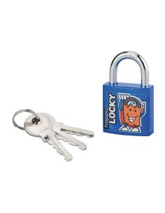 Lacat cu cheie, HAPPY LOCKY, 30 mm (albastru), THIRARD - 1