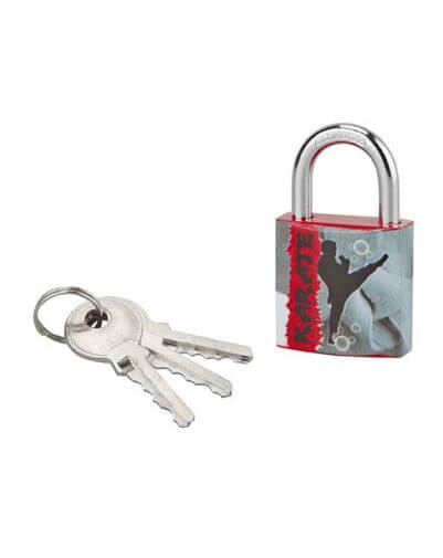 Lacat cu cheie, LINE SPORT 2, 30 mm (karate), THIRARD - 1