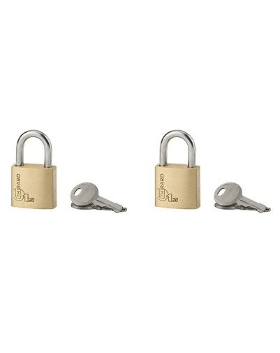 Set 2 lacate bagaj, cu cheie, TYPE 1, 20 mm, cu aceeasi deschidere, 4 chei, THIRARD - 1