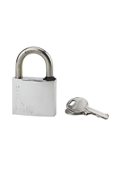 Lacat de exterior, cu cheie, TYPE 1, 45 mm, cromat, THIRARD - 1