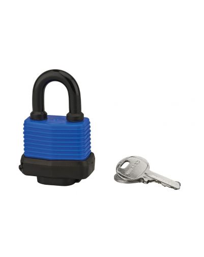 Lacat de exterior, cu cheie, SLICE, 40 mm, diverse culori, THIRARD - 1