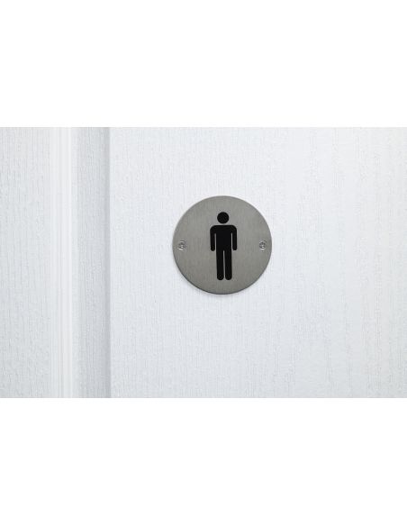 Disc semnalare Toaleta Pentru Barbati, rotund, 76 mm - 3