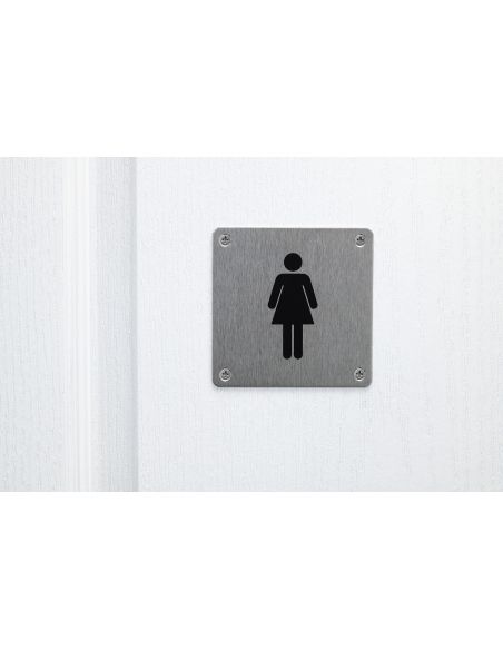 Disc semnalare Toaleta Pentru Femei, forma patrata, 76 mm - 3