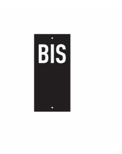 Placuta de semnalizare 56 x 130 mm "BIS" - se insurubeaza, THIRARD - 1