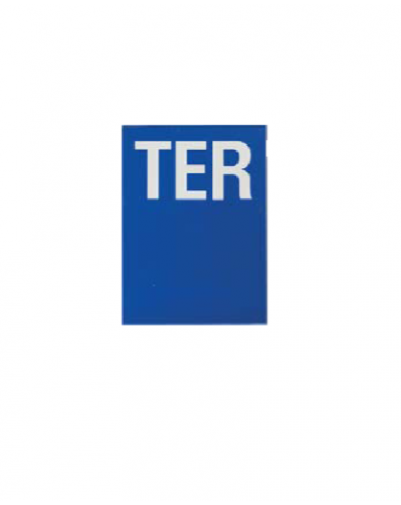 Placuta de semnalizare 65 x 90 mm "TER" - cu adeziv, THIRARD - 1