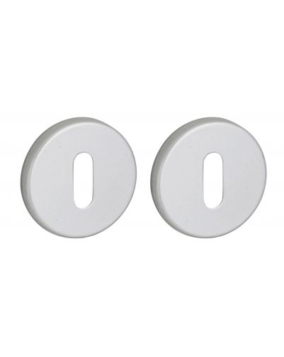 Pereche de rozete CANPOPEE/LADA ø 50 cu orificiu pentru cheie, finisaj argintiu F1, THIRARD - 1