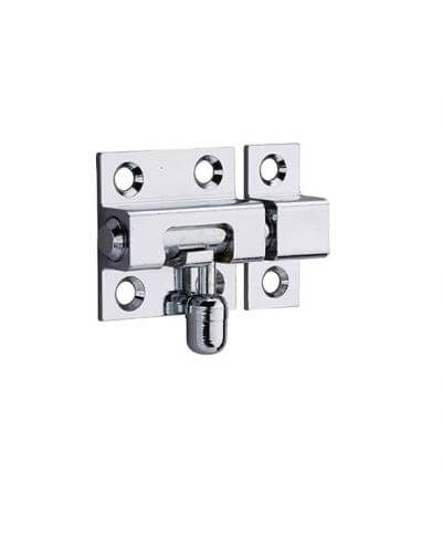 Zavor usa mobilier, aplicat, 30 mm, bolt rotund 8 mm, alama cromata, THIRARD - 1