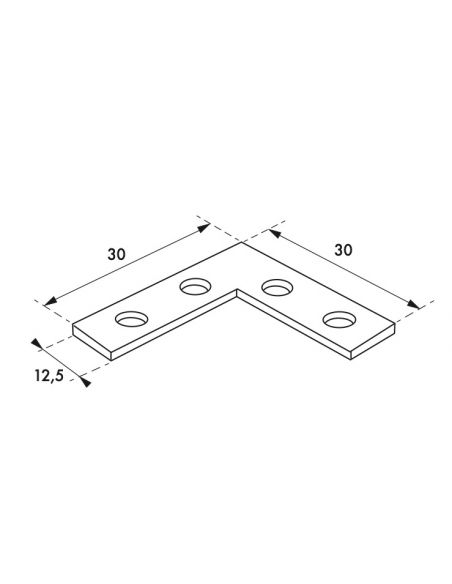 Coltar de fereastra 30 x 30 x 12.5 mm, THIRARD - 1
