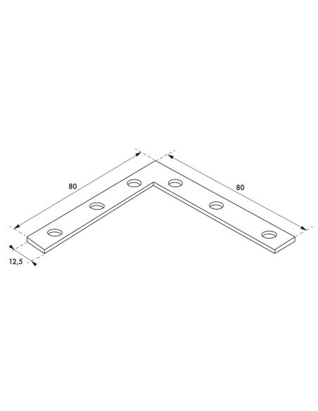 Coltar de fereastra 80 x 80 x 20 mm, THIRARD - 1