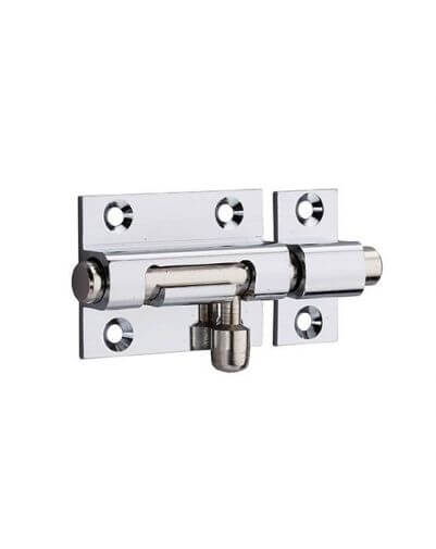 Zavor usa mobilier, aplicat, 40 mm, bolt rotund 8 mm, alama cromata, THIRARD - 1