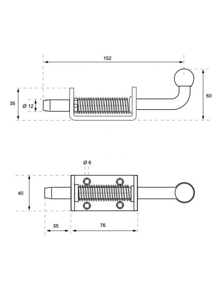 Zavor cu arc 150 mm, THIRARD - 5