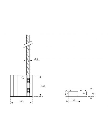 Set 25 bucati - Sistem metalic de sigilare 3 x 200 mm (diverse culori), THIRARD - 4