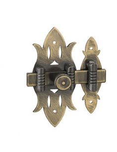 Zavor usa mobilier, aplicat, RUSTIC, 40 x 90 mm, alama patinata, THIRARD - 1