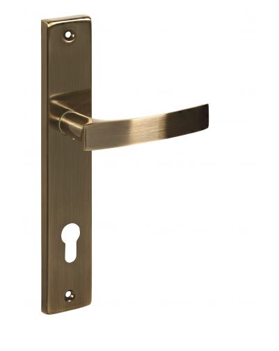 Manere cu sild pentru usi HEMERA E215 cu profil de cilindru, bronz antic, THIRARD - 1