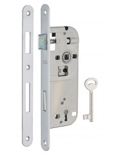 Broasca pentru usa cu cheie 40 x 90 mm , finisaj crom mat, Thirard - 1