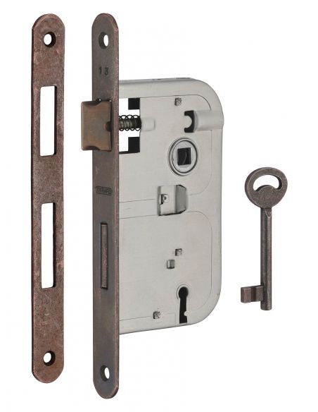 Broasca pentru usa cu cheie 45 x 70 mm, finisaj bronz, Thirard - 2