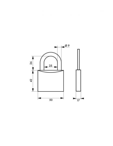 Lacat cheie unica Mach 50 mm - 2