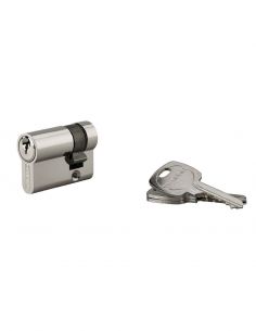 Semicilindru Cheie Unica cu profil european 30 x 10 mm, STD, nichelat - 1