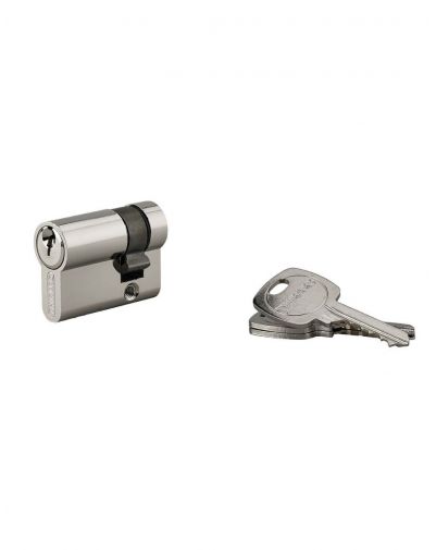 Semicilindru Cheie Unica cu profil european 30 x 10 mm, STD, nichelat - 1