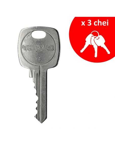 Butuc usa 45 x 45 mm, standard, nichelat, STD, 3 chei - 5