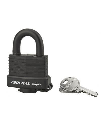 Lacat de exterior, cu cheie, SEA LINE, 40 mm, anti-soc, diverse culori, THIRARD - 1