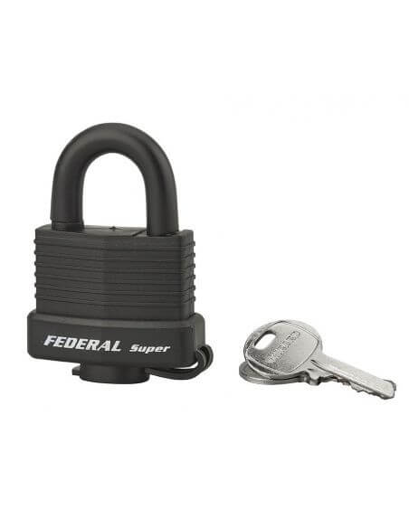 Lacat de exterior, cu cheie, SEA LINE, 40 mm, anti-soc, diverse culori, THIRARD - 1
